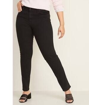 Power Slim Straight Mid Rise Jeans Pants Women 16 New With Tags NWT Old Navy